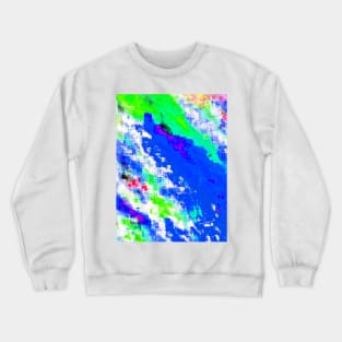 Glitchin' Blue Crewneck Sweatshirt